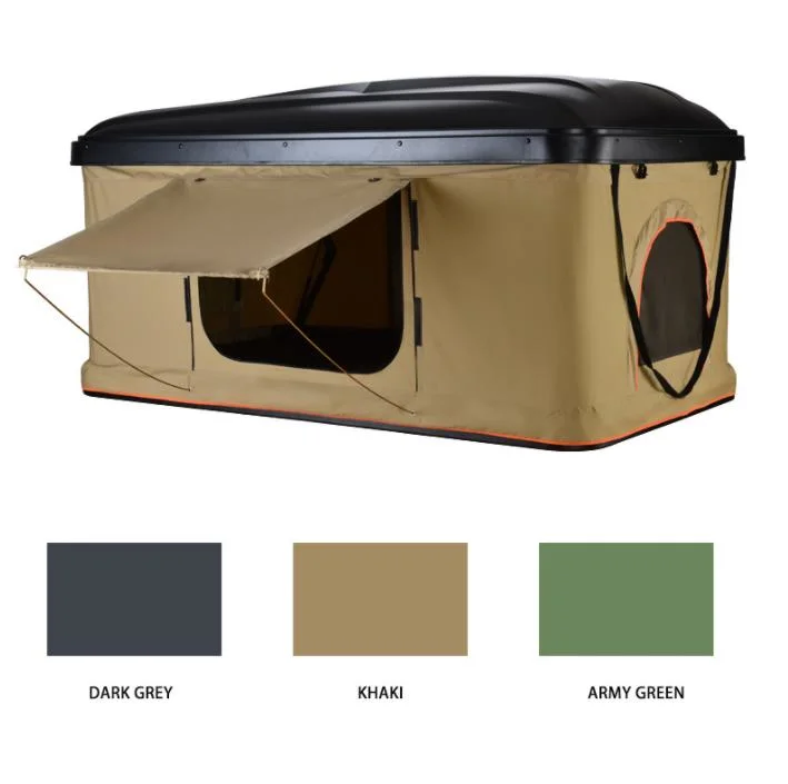 2022 Popular Folding Outdoor Canvas Camping Tent ABS Hard Shell Car Roof Top Tent for SUV Outdoor Camping