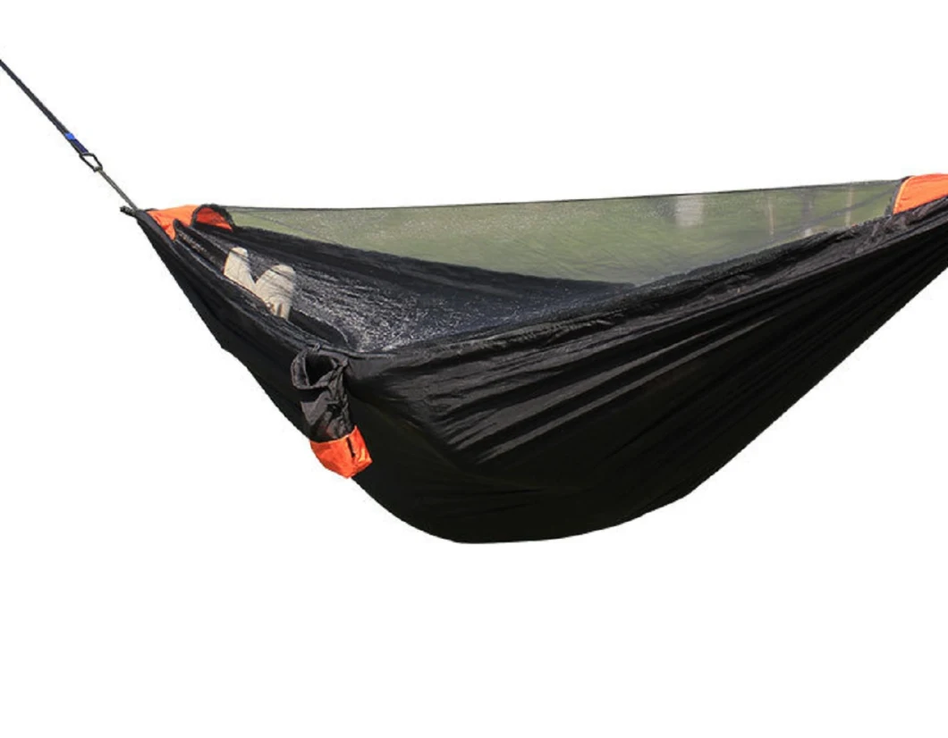 Camping Hammock with Mosquito Net Portable Hammock with Tree Strap and Buckle for Travel Outdoor Backpackers Esg16927