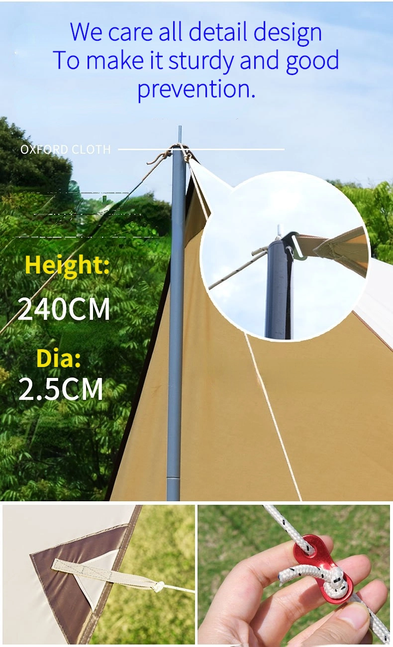 Portable Beach Black Coating Tent Canopy Sun Shade Upf50+ Easy Family Sunshade Camping Trips Picnics Shelter