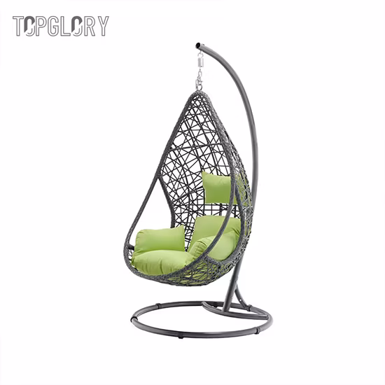 Korbhängematte, Outdoor-Rattan-Hängesessel, Freizeit-Schaukelstuhl