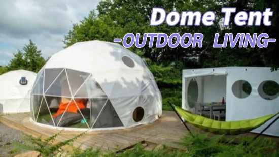 Vier-Jahreszeiten-Luxus-Glamping-Hotel-Kuppelzelt für Camping